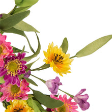 Load image into Gallery viewer, 24&quot;D Artificial Chrysanthemum Wreath with 24&quot;L Bamboo Basket

