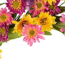 Load image into Gallery viewer, 24&quot;D Artificial Chrysanthemum Wreath with 24&quot;L Bamboo Basket
