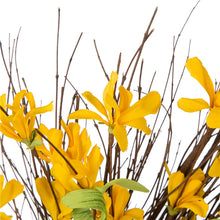 Load image into Gallery viewer, 24&quot;D Artificial Winter Jasmine Wreath with 24&quot;L Bamboo Basket
