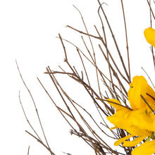 Load image into Gallery viewer, 24&quot;D Artificial Winter Jasmine Wreath with 24&quot;L Bamboo Basket
