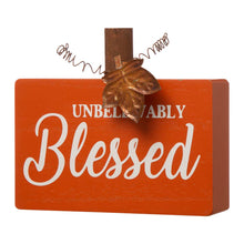Load image into Gallery viewer, 3PK Fall Wooden Pumpkin Table Decor Set
