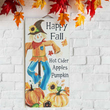 Load image into Gallery viewer, 24&quot;H Fall Wooden Scarecrow Hanging Decor

