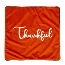 Load image into Gallery viewer, 20&quot;L*20&quot;W Velvet Pillow Cover With “Thankful” Word
