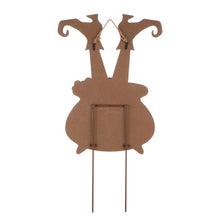 Load image into Gallery viewer, 32&quot;H Halloween Wooden  Witch Yard Stake or Standing Decor or Hanging Decor (KD, Three Function)
