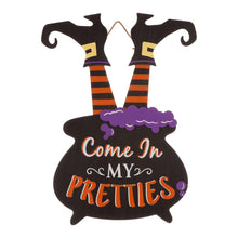 Load image into Gallery viewer, 32&quot;H Halloween Wooden  Witch Yard Stake or Standing Decor or Hanging Decor (KD, Three Function)
