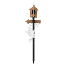 Load image into Gallery viewer, 42&quot;H Lighted Halloween Wooden Street Lamp Design Yard Stake
