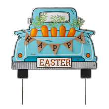Load image into Gallery viewer, 26&quot;H Easter Metal Truck Yard Stake or Wall Décor or Standing Decor
