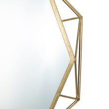 Load image into Gallery viewer, 28.15&quot;D Deluxe Golden Metal Octagonal Wall Mirror
