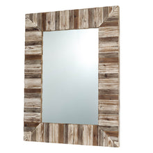 Load image into Gallery viewer, 39.70&quot;H Farmhouse Rectangle Wooden Frame Wall Mirror
