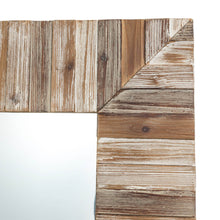 Load image into Gallery viewer, 39.70&quot;H Farmhouse Rectangle Wooden Frame Wall Mirror
