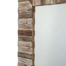 Load image into Gallery viewer, 39.70&quot;H Farmhouse Rectangle Wooden Frame Wall Mirror
