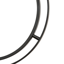 Load image into Gallery viewer, 24.00&quot;D Deluxe Black Metal Round Wall Mirror
