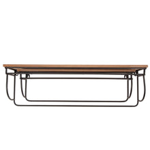 Load image into Gallery viewer, Farmhouse Metal/Wooden Wall Mounted Shelves, Set of 2
