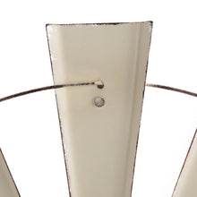 Load image into Gallery viewer, 32&quot;L Vintage Beige Farmhouse Half Wind Spinner Wall Decor
