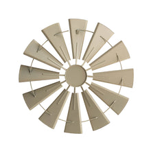 Load image into Gallery viewer, 28.50&quot;D Vintage Beige Metal Wind Spinner Wall Décor
