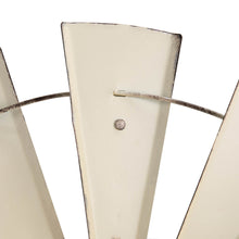 Load image into Gallery viewer, 28.50&quot;D Vintage Beige Metal Wind Spinner Wall Décor

