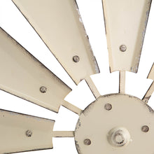 Load image into Gallery viewer, 28.50&quot;D Vintage Beige Metal Wind Spinner Wall Décor
