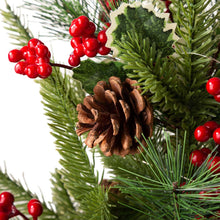 Load image into Gallery viewer, 22&quot;H Lighted Santa Belt Potted Artificial Table Tree
