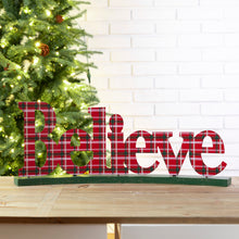 Load image into Gallery viewer, 23.82"L Wooden Believe Table Decor

