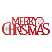 Load image into Gallery viewer, 30&quot;L Metal &quot;MERRY CHRISTMAS&quot; Wall Decor
