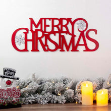 Load image into Gallery viewer, 30&quot;L Metal &quot;MERRY CHRISTMAS&quot; Wall Decor
