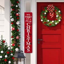 Load image into Gallery viewer, 42&quot;H Lighted Wooden Pet &quot;CHRISTMAS&quot; Porch Sign Board

