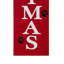 Load image into Gallery viewer, 42&quot;H Lighted Wooden Pet &quot;CHRISTMAS&quot; Porch Sign Board
