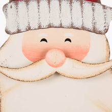 Load image into Gallery viewer, Set of 2 Metal Snowman &amp; Santa Yard Stake or Standing Décor or Wall Décor
