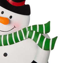 Load image into Gallery viewer, Metal Vertical or Horizontal &quot;JOY&quot; Snowman Family Yard Stake, Set Of 3
