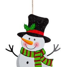 Load image into Gallery viewer, 24&quot;H Set of 3 Metal Santa/Snowman/Tree Yard Stake or Wall Décor (2 Functions)
