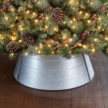 Load image into Gallery viewer, 26&quot;D Galvanized Metal Tree Collar
