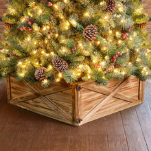 Load image into Gallery viewer, 26&quot;L Natural Wooden Christmas Tree Collar
