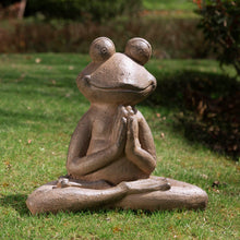 Load image into Gallery viewer, 18.5&quot;H MGO Yoga Frog Statue
