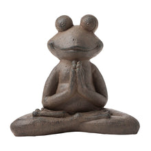 Load image into Gallery viewer, 18.5&quot;H MGO Yoga Frog Statue
