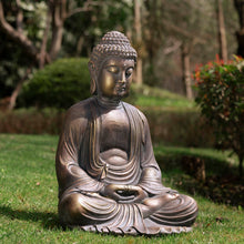 Load image into Gallery viewer, 22.75&quot;H MGO Meditating Buddha Statue
